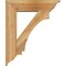 Ekena Millwork Imperial Traditional Rough Sawn Bracket w/ Offset Brace, Western Red Cedar, 8"W x 30"D x 36"H BKT0806X30X36IMP01RWR - alternate 3